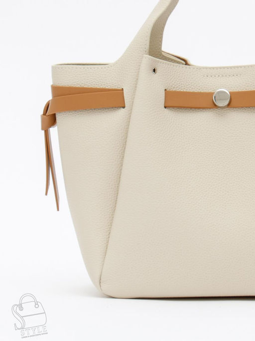 Сумка женская кожаная 52982OS off white Polina&Eiterou в Новосибирске  фото 4