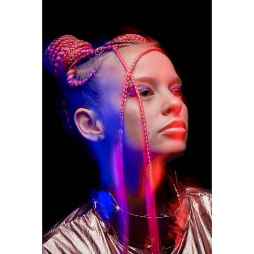 SIM-BRAIDS Канекалон однотонный, гофрированный, 65 см, 90 гр, цвет блонд(#24) - Queen fair фото 5