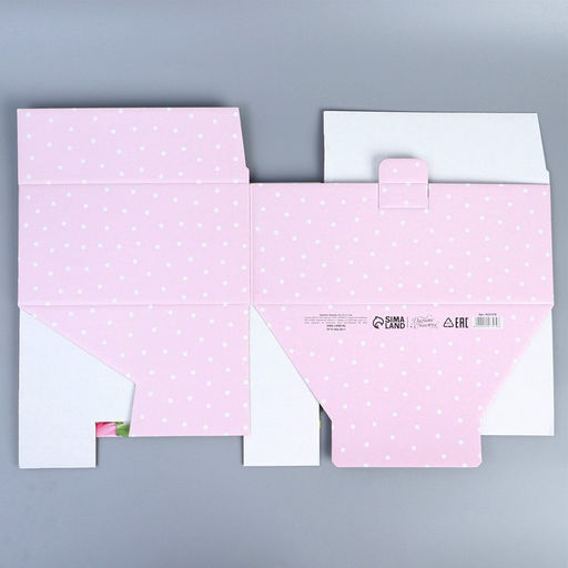 Коробка подарочная сборная, упаковка, 8 марта, 30?23?12 см