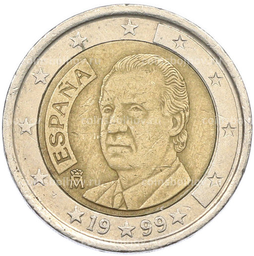 Монета 2 евро 1999 года Испания
