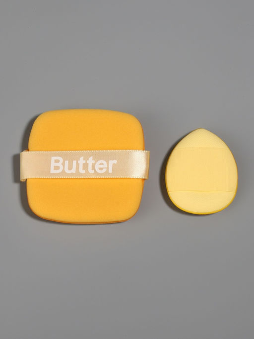 Цена за 2 шт. Спонжи для макияжа, в футляре, 2 шт., жёлтые