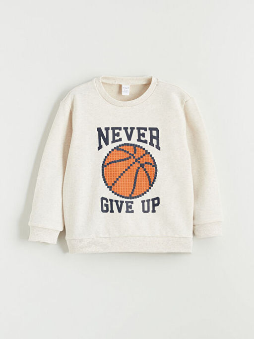 Bisiklet Yaka Erkek ?ocuk Sweatshirt 2li