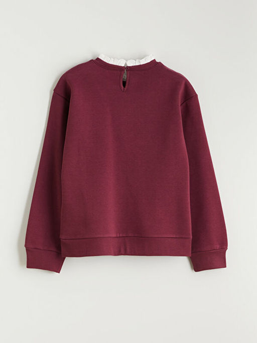 Bisiklet Yaka K?z ?ocuk Sweatshirt