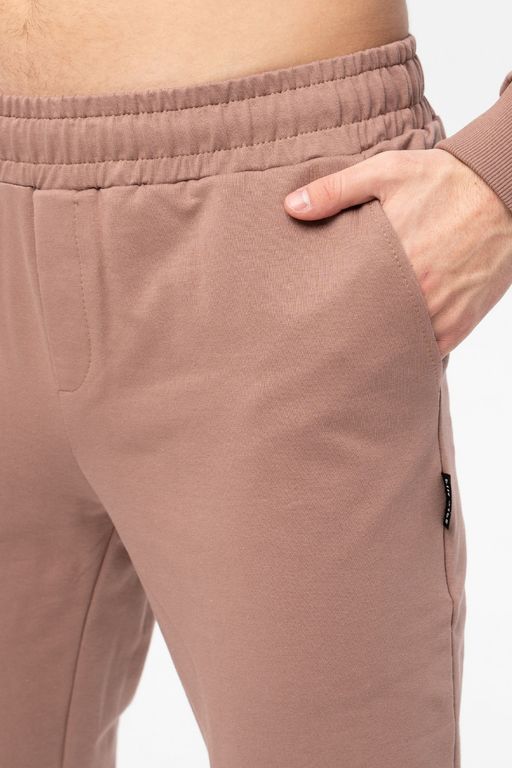 Брюки мужские из футера, капучино - Solo mio фото 5