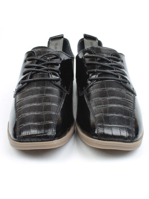 03-PDXL69-1 BLACK Полуботинки женские (натуральная кожа) - Фабричный китай фото 12