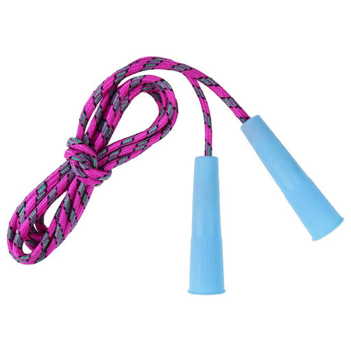 Цена за 10 шт. Скакалка детская, 2.2 м, регулируемая, нейлоновый трос, цвет МИКС