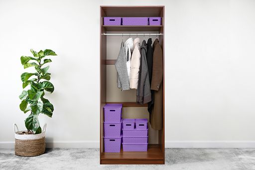 Корзинка 3 л 23,5*17,3*10,5 см Береста лавандовая - Elan gallery фото 4