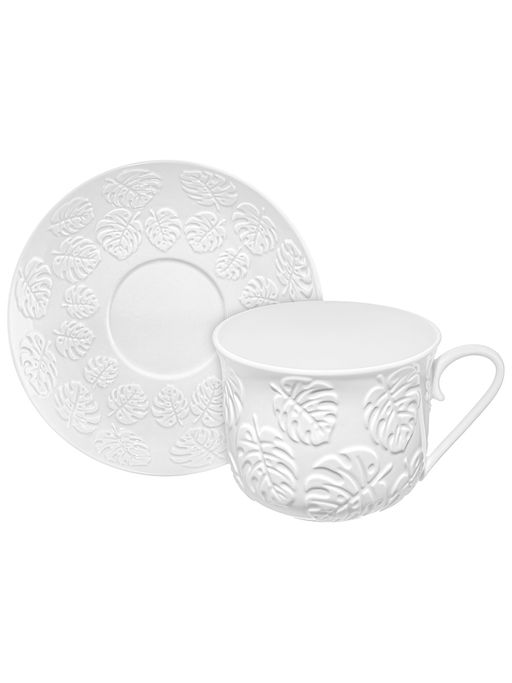 Чайная пара 2 пр. 450 мл 14*11*8,5 см Тропики, фарфор - Elan gallery фото 3