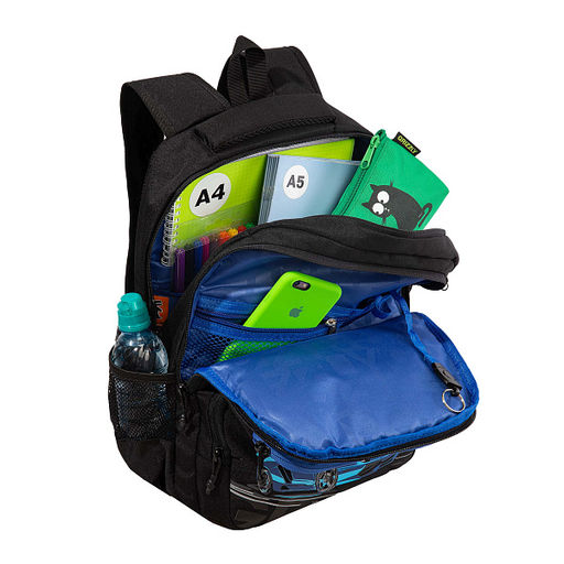 RB-653-2 Рюкзак школьный с обвесом и картхолдером на держателе - Grizzly фото 47