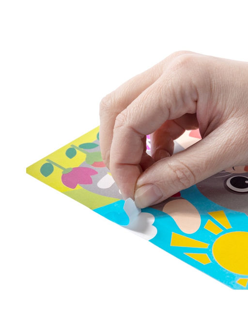 Набор для творчества. Аппликация фольгой "Котёнок" размер 138х165 мм (конверт, 6 цв)