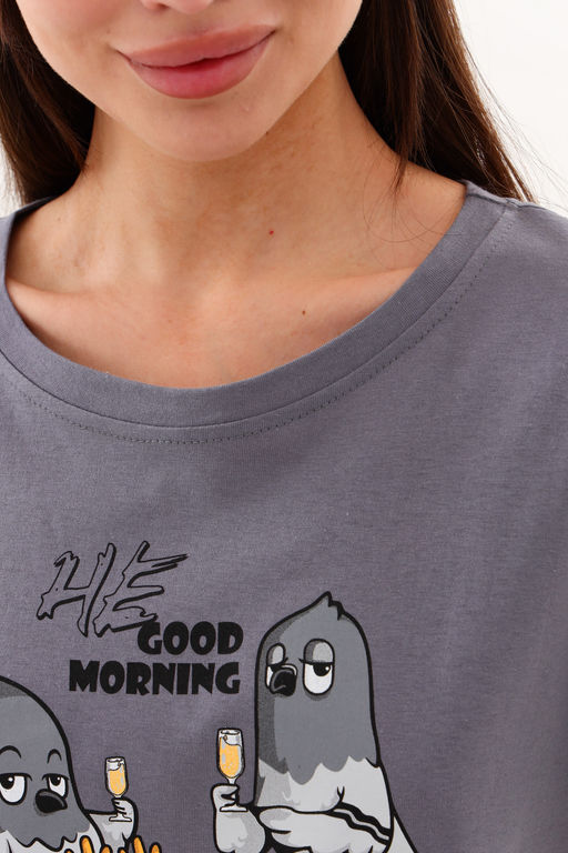 Пижама Good morning футболка+брюки - Hot story фото 7