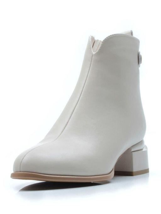 01-PCM335-2 BEIGE Ботинки демисезонные женские (натуральная кожа, байка) - No name фото 7