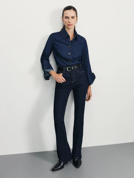 Джинсы bootcut с высокой посадкой / Zarina