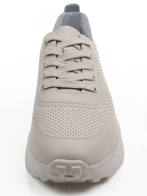 03-YH595-3 DK. BEIGE Кроссовки летние женские (натуральная кожа)