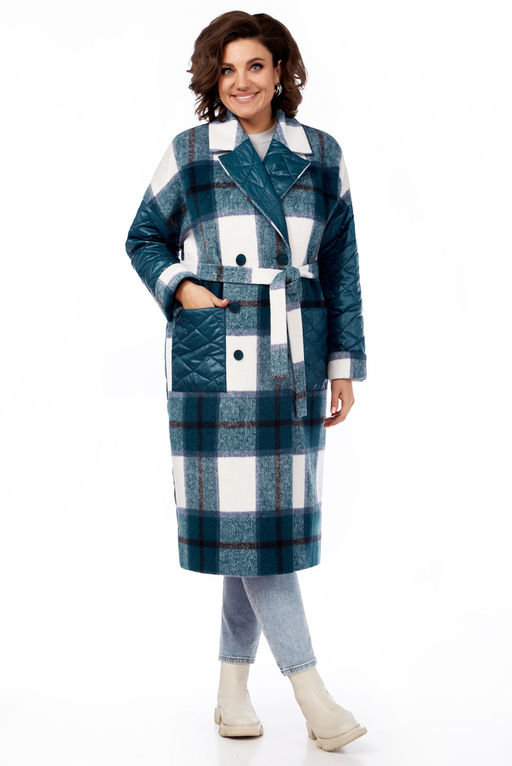 Пальто LaKona 11574-Р морская волна  фото 3