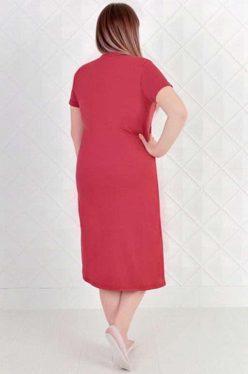 Арт. 4127 Туника женская 50-58 (5 шт) Цвет:бордовый