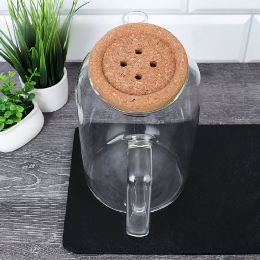 Чайник заварочный 1200 мл с ситом и пробковой крышкой / GT-35-39 /уп 36/ - Галеонтрейд фото 6