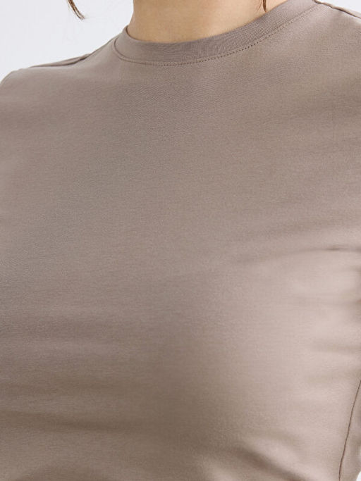 Bisiklet Yaka Kad?n Crop