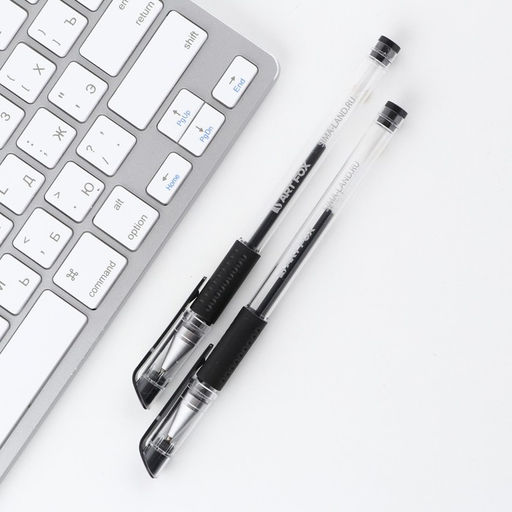 Набор ручек 2 шт гелевая, черная паста 0,7 мм для ЕГЭ ArtFox  фото 4