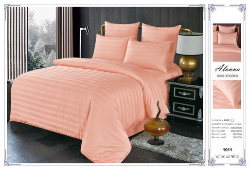 КПБ Alanna Страйп-сатин в коробке ALASSB007 Евро