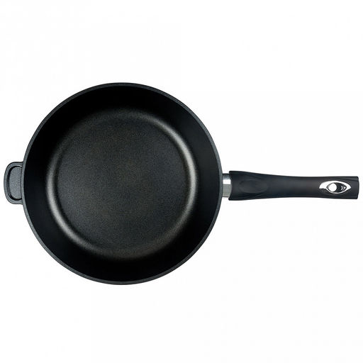 Сковорода с тефлоновым покрытием д28см "Классик", h7см, s0,42см, ручка из термостойкого пластика, стеклянная крышка с пароотводом, подарочная упаковка (Россия)