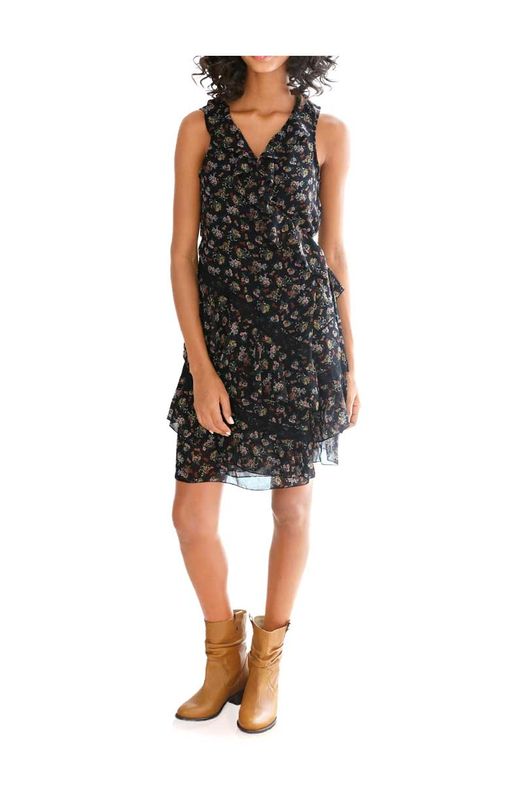 Платье, черно-пестрое - Linea tesini фото 3