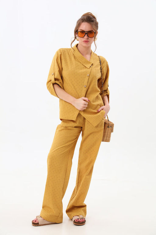 Брюки NIKVA н705-11 горчица  фото 2