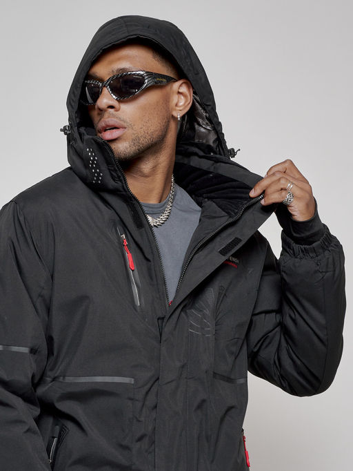 Горнолыжный костюм мужской зимний черного цвета 6306Ch - Leifensh фото 11