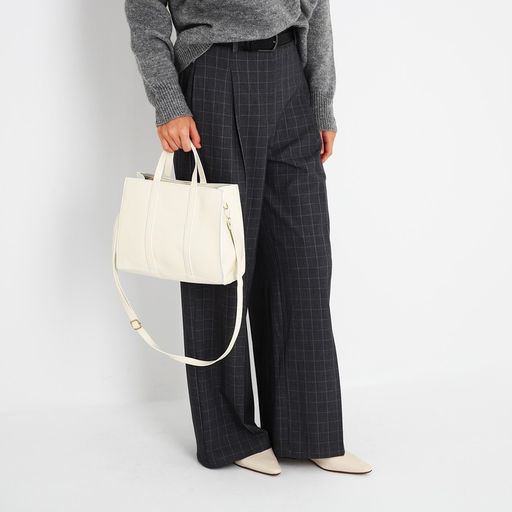 Сумка-тоут на молнии, цвет бежевый - Simaland фото 2