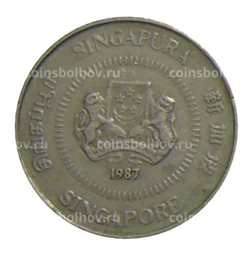 10 центов 1987 года Сингапур