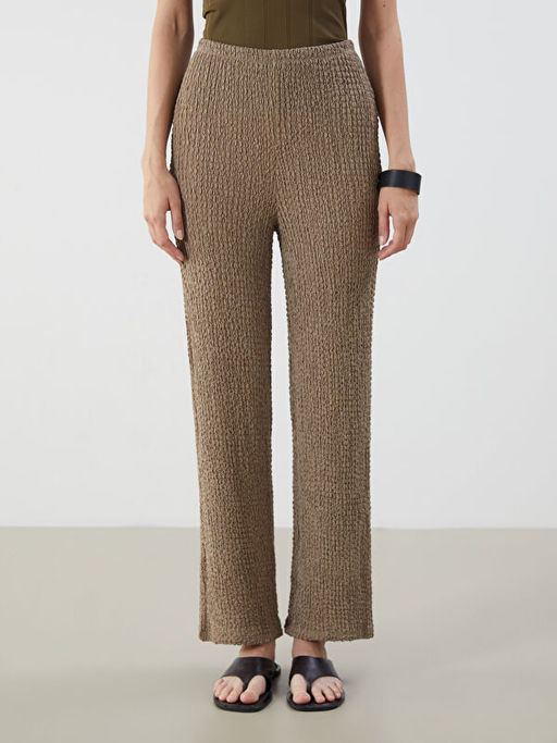 Beli Lastikli Dokulu Kad?n Pantolon