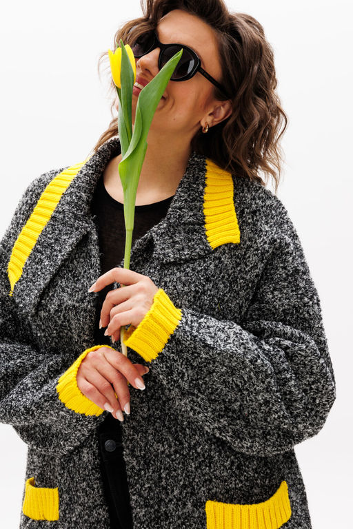 Кардиган Michel Chic 366 серый меланж фото 4