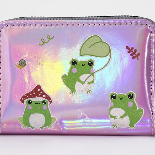 Кошелёк с голографическим эффектом Лягушки, 12.5х9х2 см - NAZAMOK KIDS фото 4