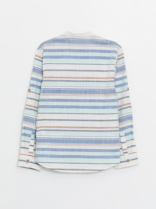 Hakim Yaka ?izgili Erkek ?ocuk G?mlek