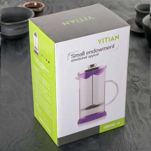 Чайник заварочный френч - пресс «Келли», 1 л, цвет красный