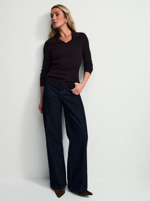 Джемпер из вискозы с отложным воротником / Zarina фото 2