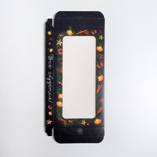 Цена за 5 шт. Коробка для шоколада новогодняя «Зима - Время волшебства», с окном, 17×8.5×1.5 см