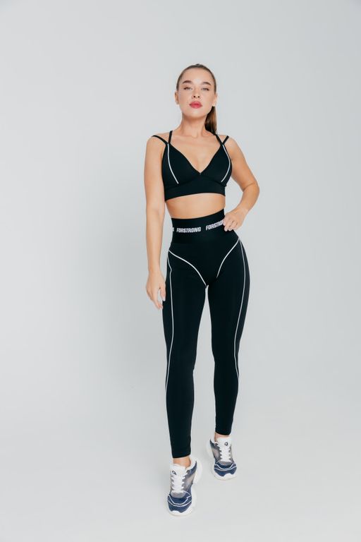 Лосины Силуэт со светоотражающим кантом / Shape Reflective Черный