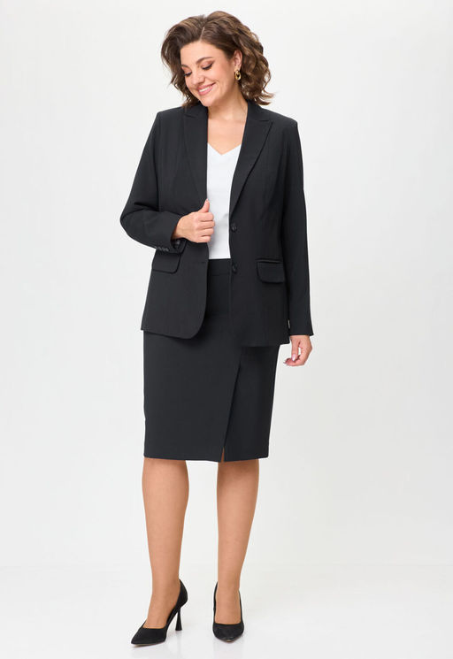 Костюм БелЭльСтиль 205/603 черный однотон  фото 4