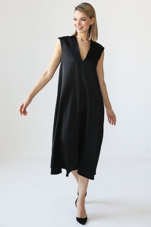 Платье из шелка с поясом в комплекте - Looklikecat фото 2