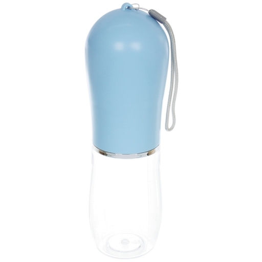 Поилка портативная прогулочная с кнопкой "ЛЮБИМЫЙ БРО", цвет голубой, 380мл