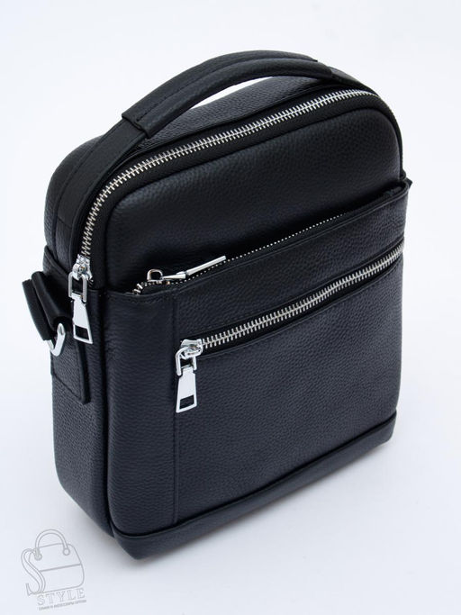 Сумка мужская кожаная 2217H black Heanbag