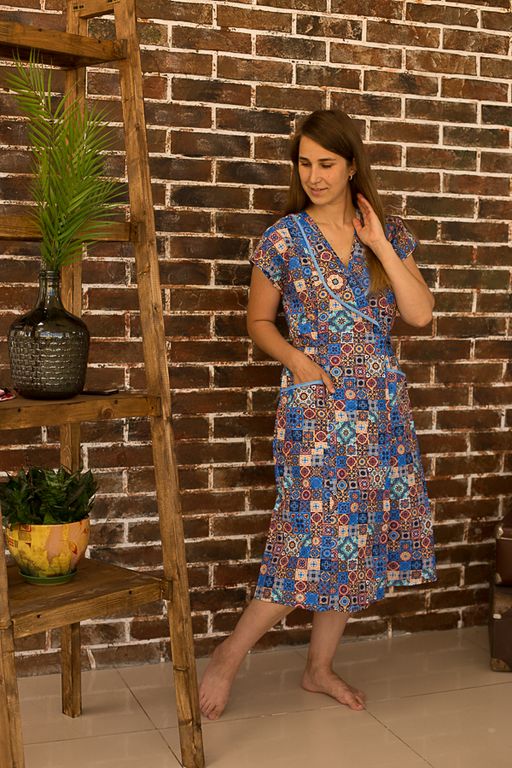 Халат женский из бязи м7г (на запах) - Лето-текс фото 3