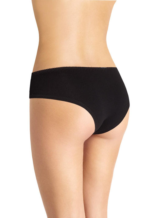 CLE BR503к Трусы жен. Кружево хлопок чёрный - Clever wear фото 2