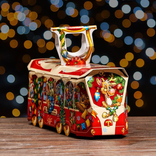 Цена за 5 шт. Подарочная коробка Трамвай красный , 33 х 9 х 11 см - Simaland фото 9