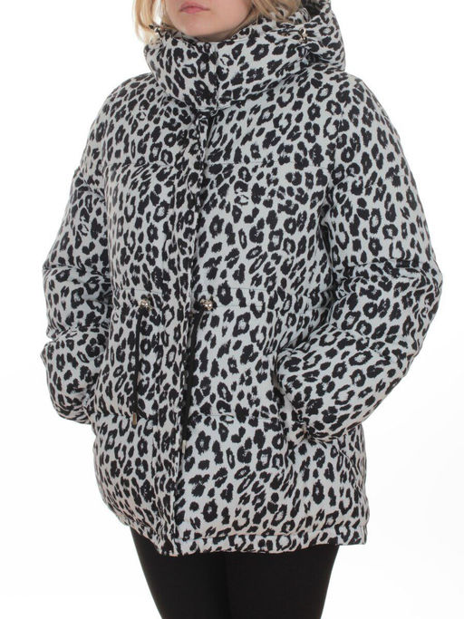 SJ 2251 WHITE/LEOPARD Куртка зимняя женская (200 гр. холлофайбер) - Fashion фото 4