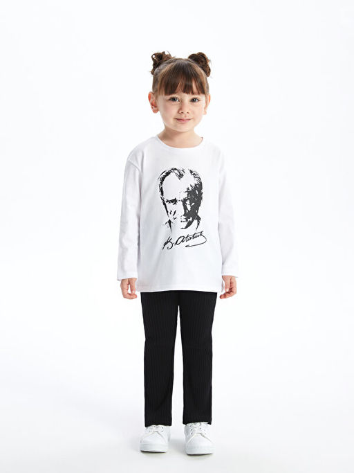 Beli Lastikli Basic ispanyol Pa?a K?z ?ocuk Tayt