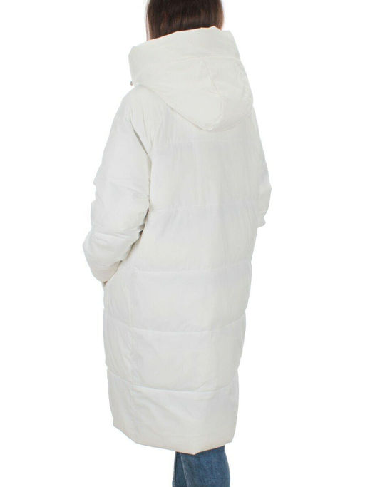 22369 WHITE Пальто зимнее женское (200 гр. холлофайбера) - Fashion фото 4