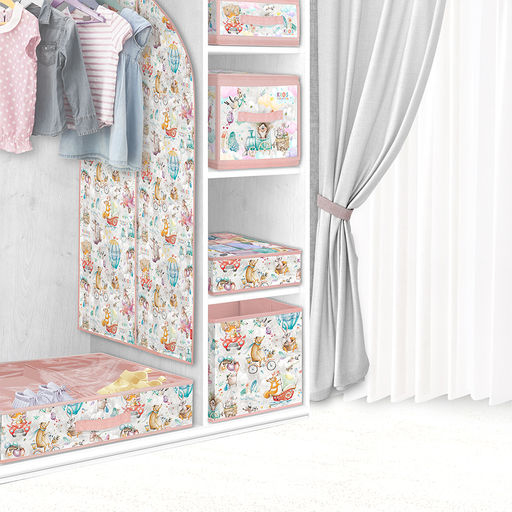 Короб стеллажный без крышки 30*23*20 см, розов., ПУТЕШАСТИКИ, шт - Valiant фото 5