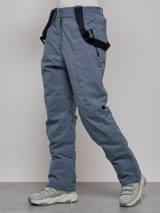 Горнолыжный костюм женский большого размера зимний черного цвета 02308Ch - Mtforce фото 15